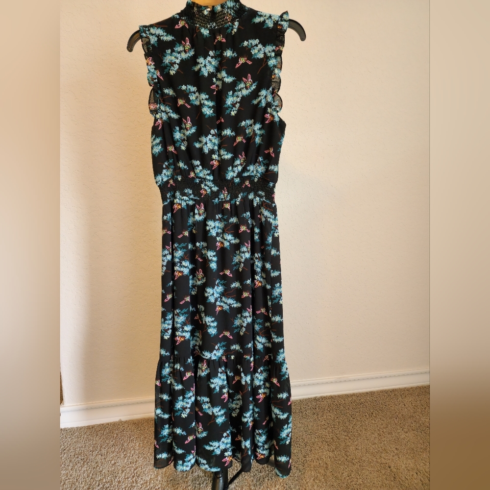 J. Crew Botanical Bees Smocked Waist Dress Size 6